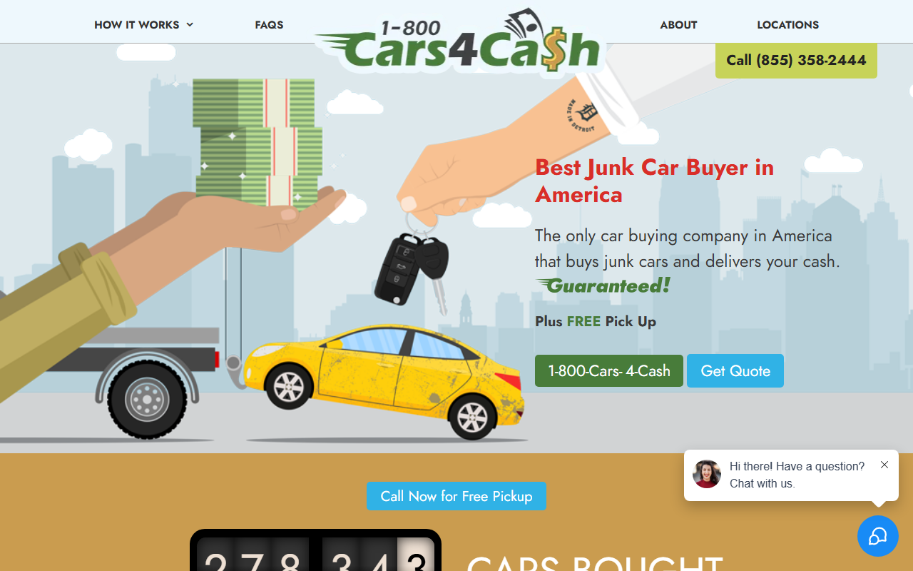 800cars4cash.com screenshot