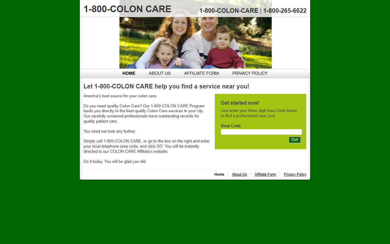 800coloncare.com screenshot