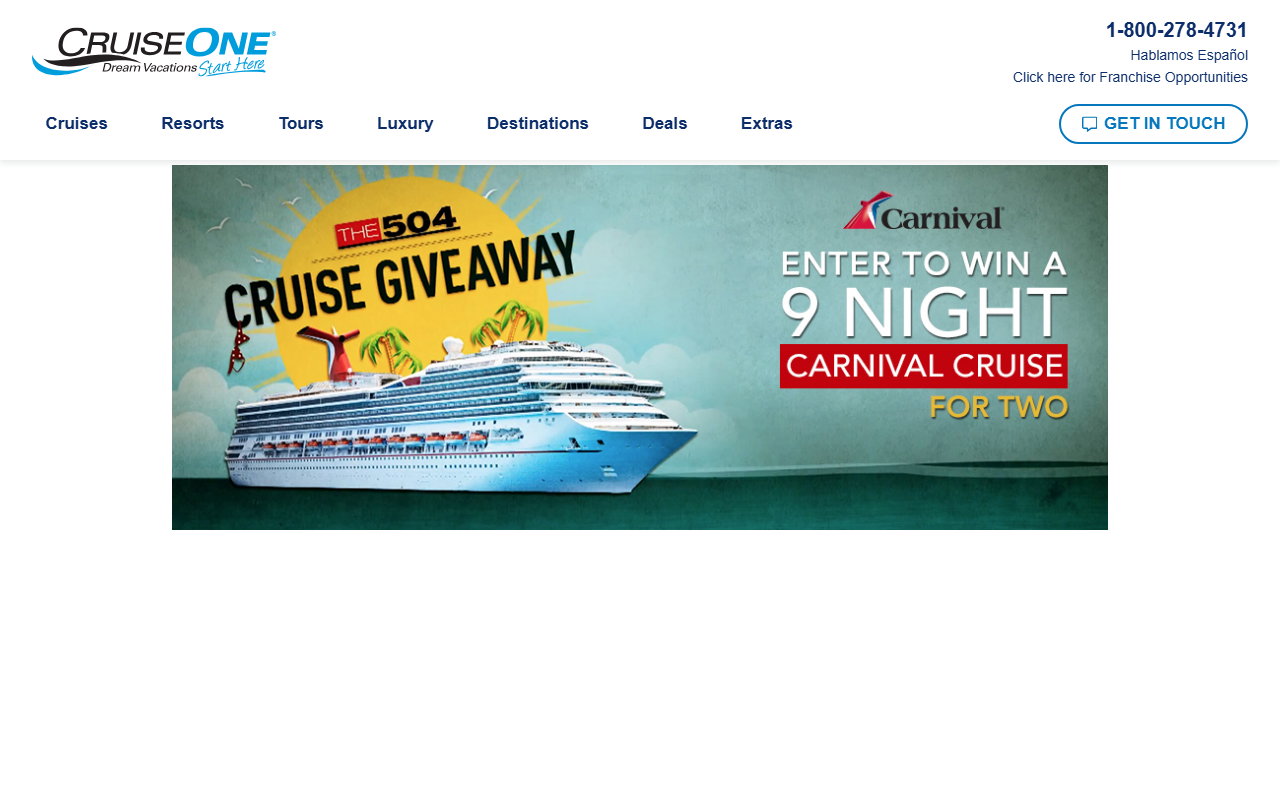 800cruiseone.com screenshot