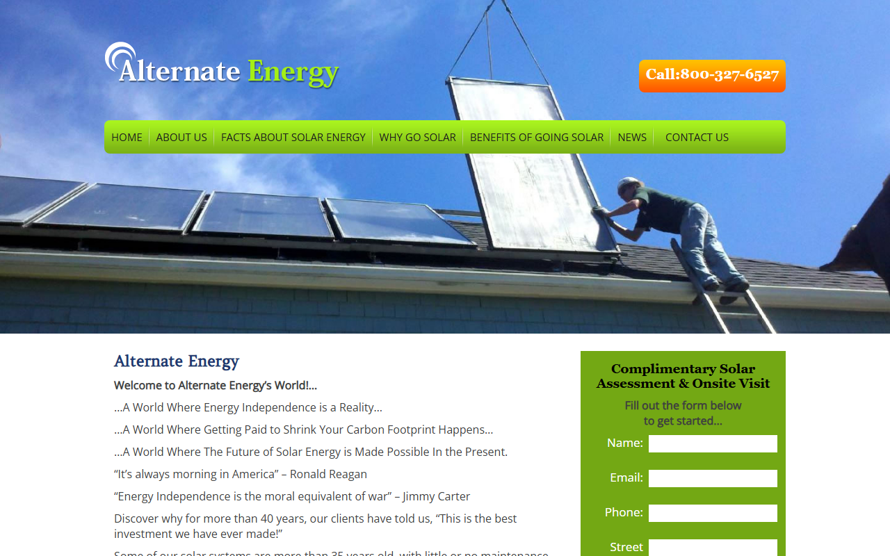 800dcsolar.com screenshot