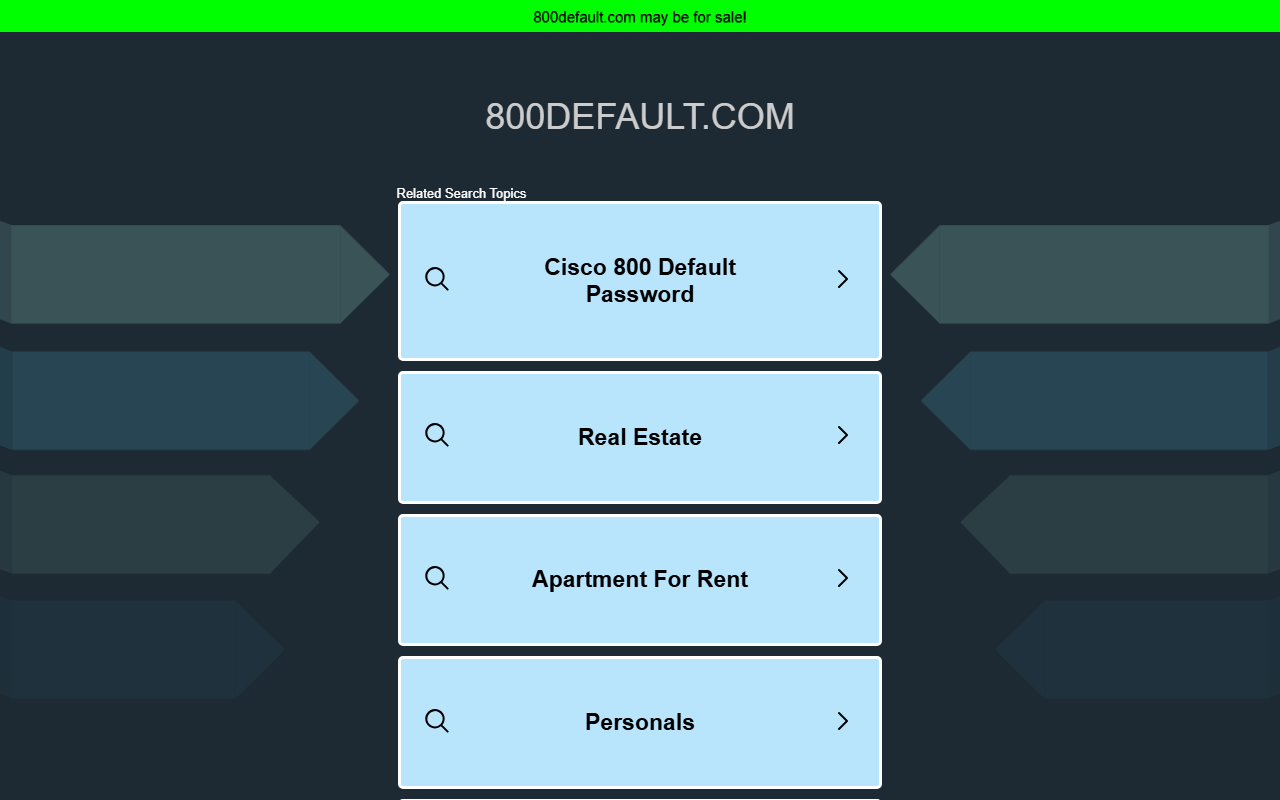 800default.com screenshot