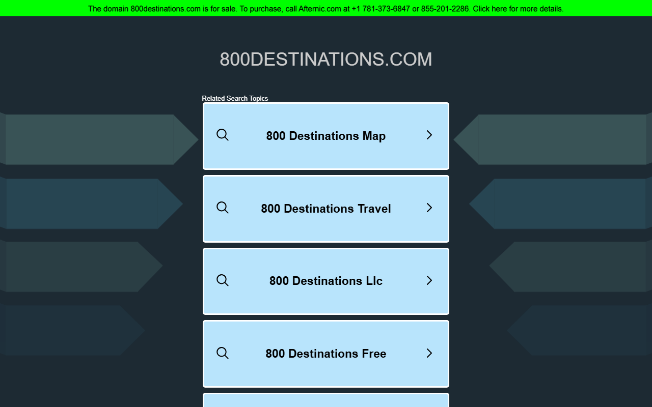 800destinations.com screenshot