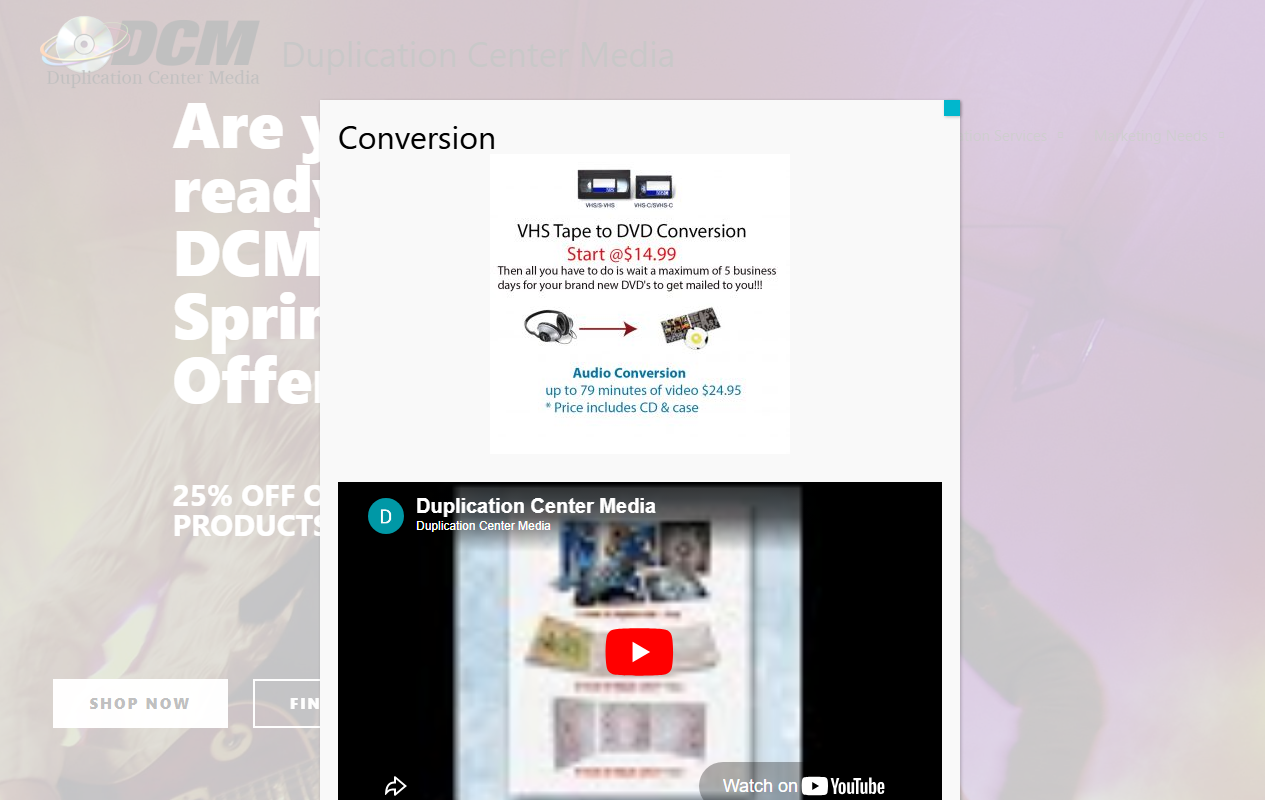 800duplication.com screenshot