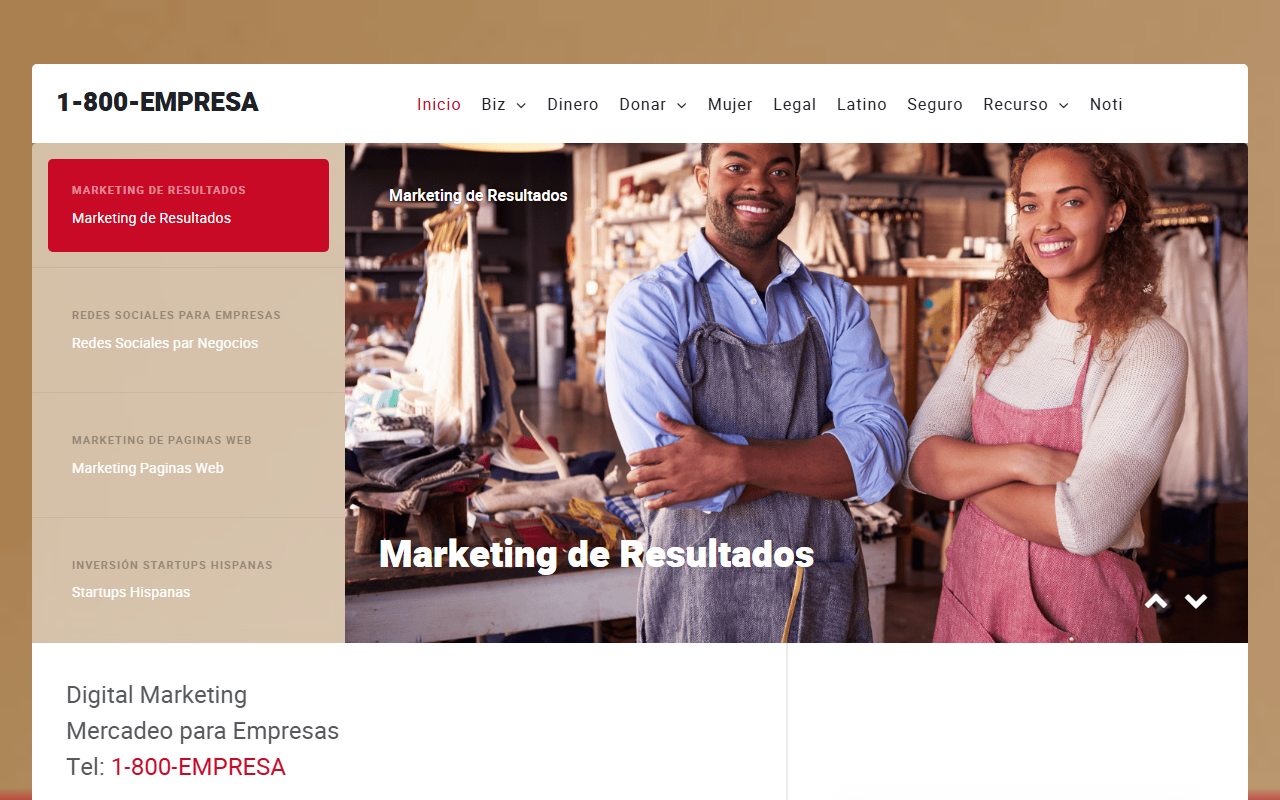 800empresa.com screenshot