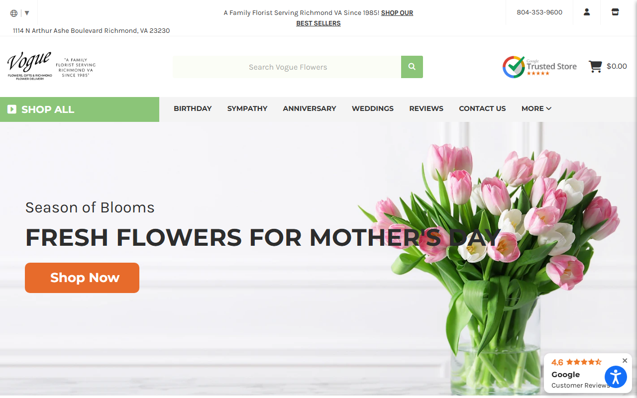 800florist.com screenshot