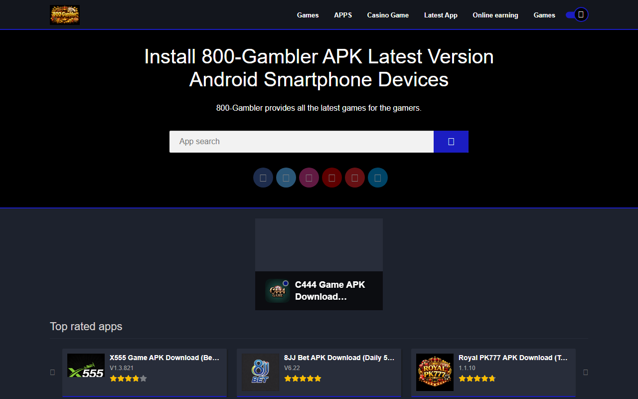 800gamblerv.com screenshot