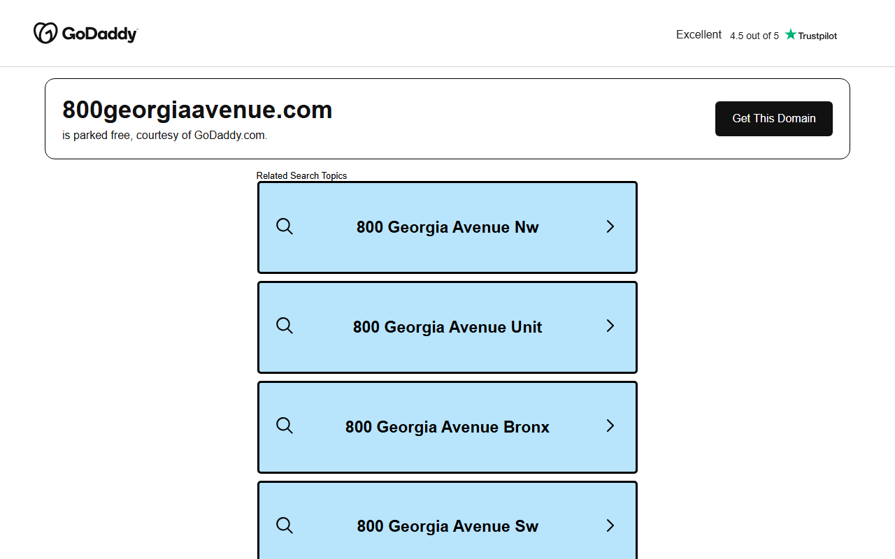 800georgiaavenue.com screenshot