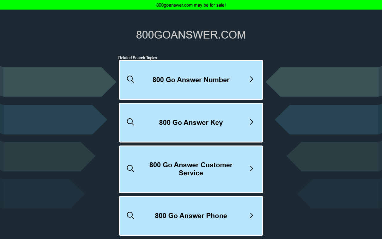 800goanswer.com screenshot