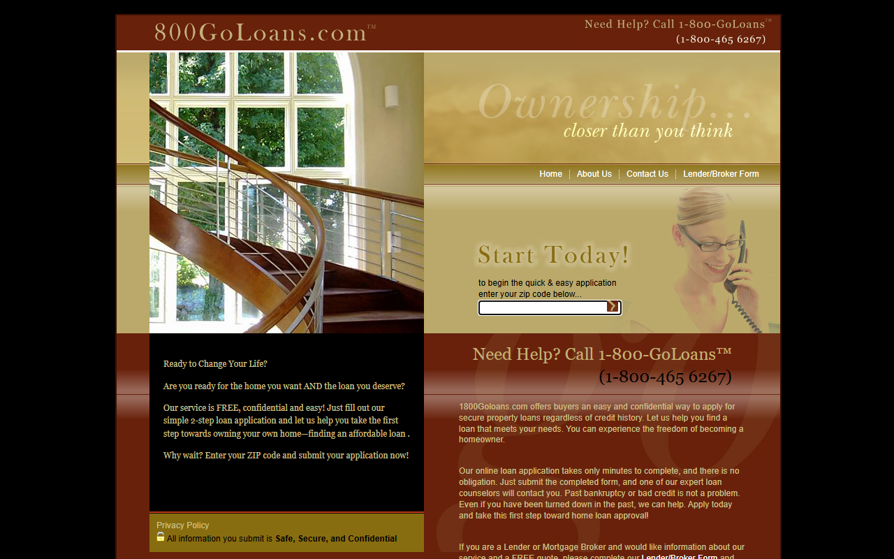 800goloans.com screenshot
