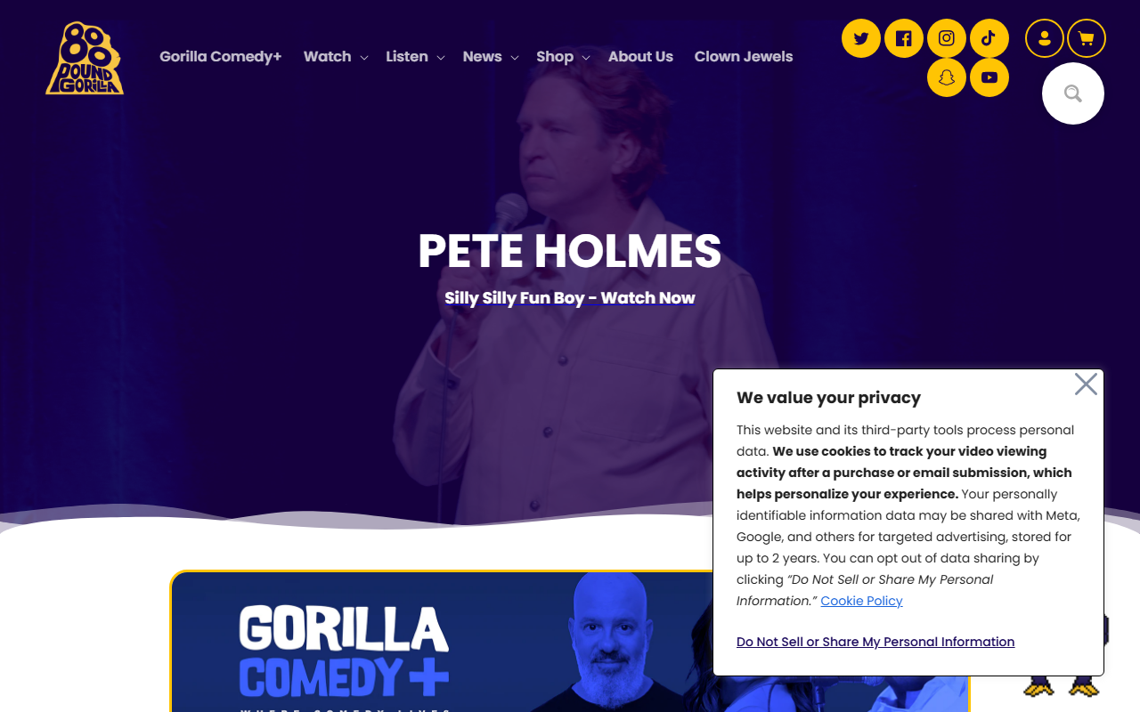 800gorilla.com screenshot