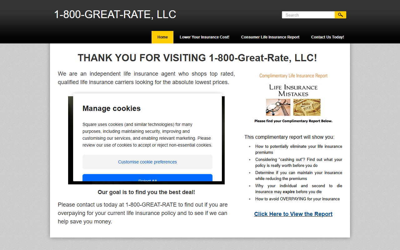 800greatrates.com screenshot
