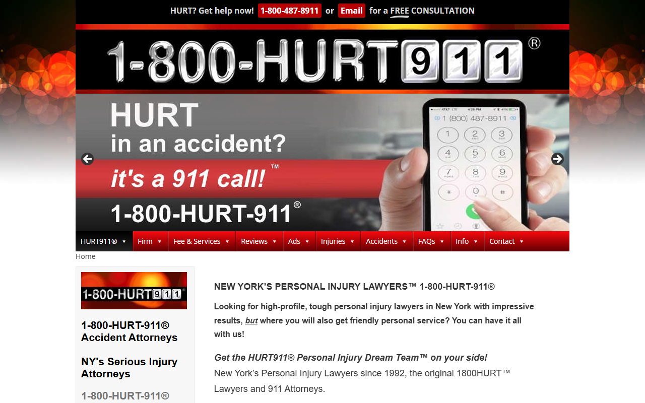 800hurtlawyer.com screenshot