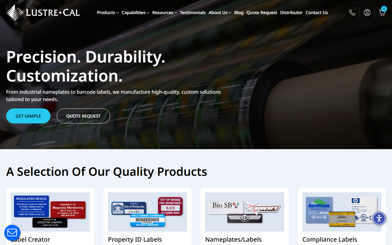 800idlabel.com screenshot