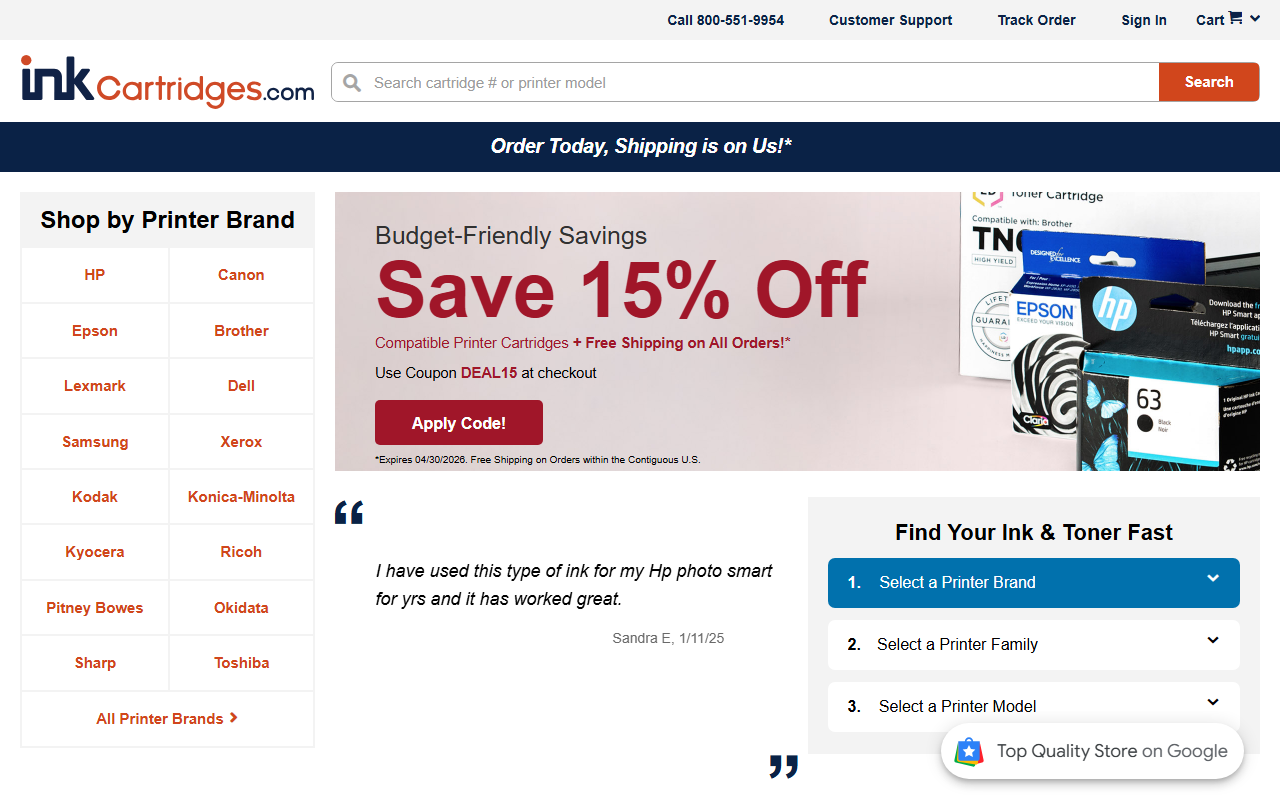800inkjets.com screenshot