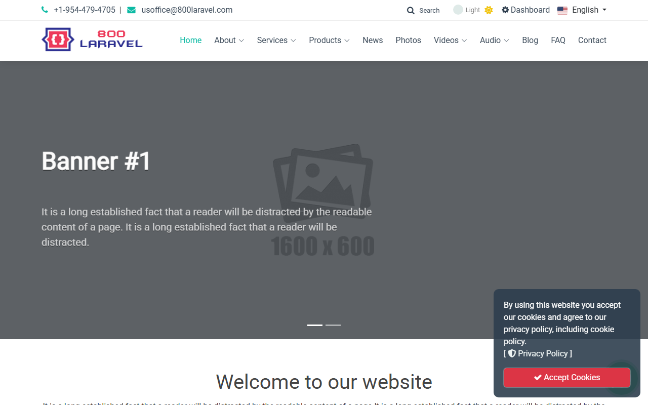 800laravel.com screenshot