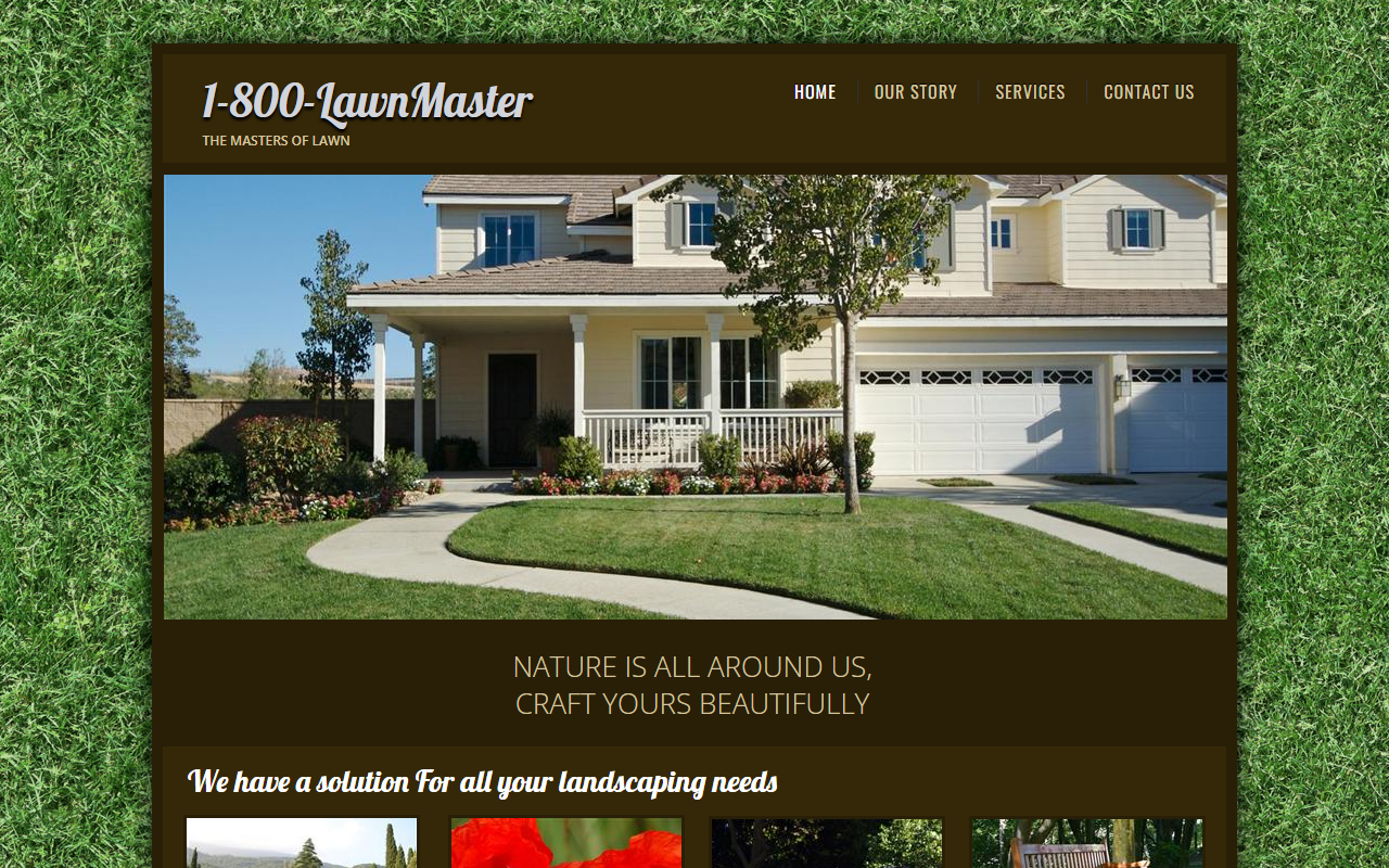 800lawnmaster.com screenshot
