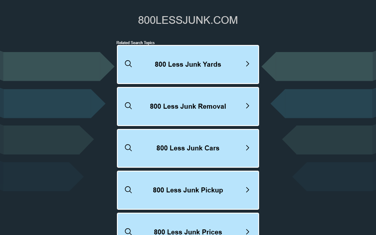 800lessjunk.com screenshot