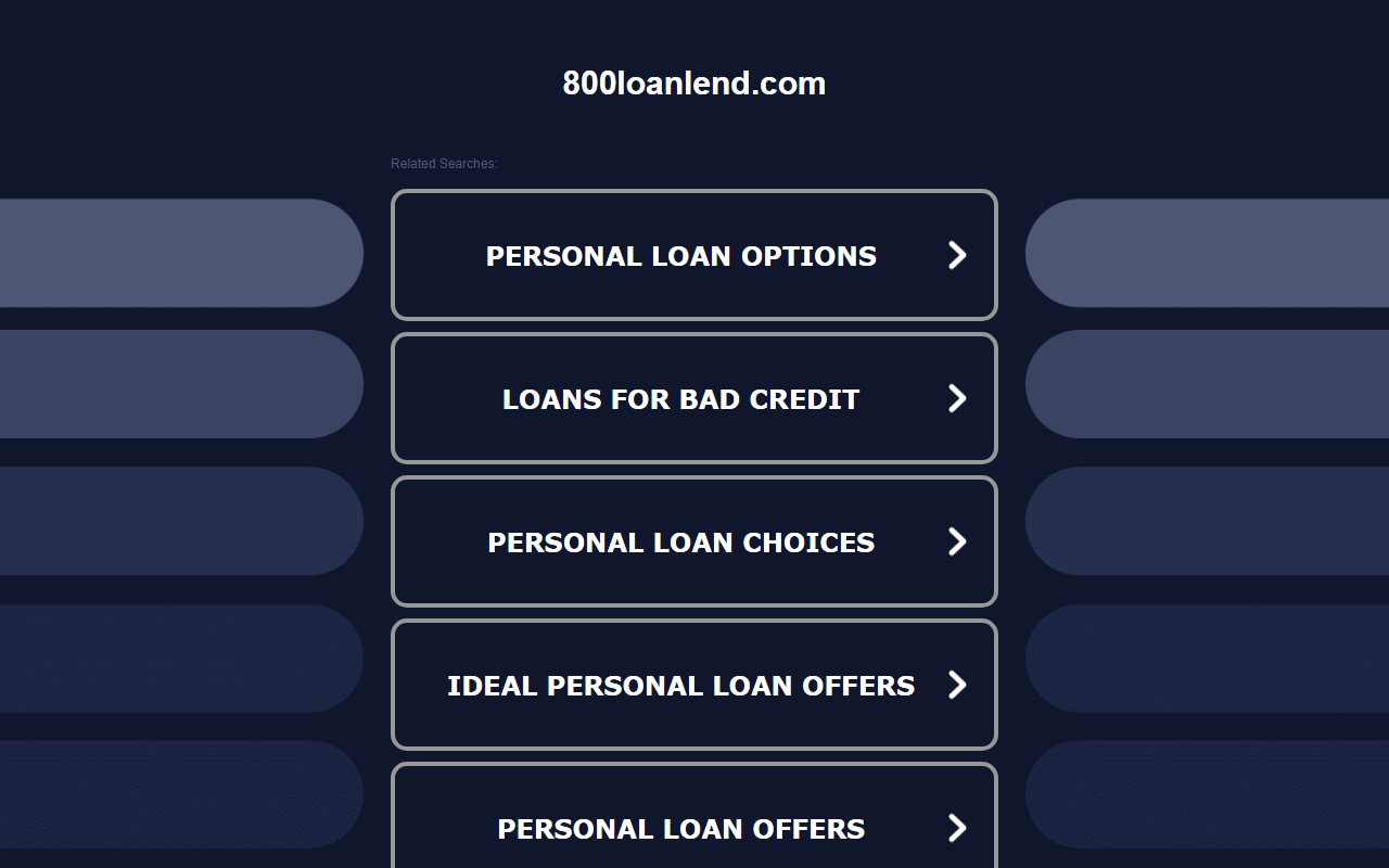 800loanlend.com screenshot