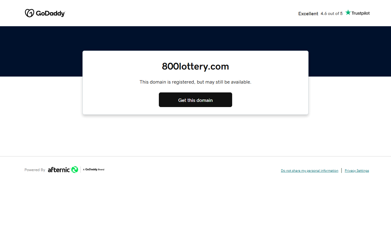 800lottery.com screenshot