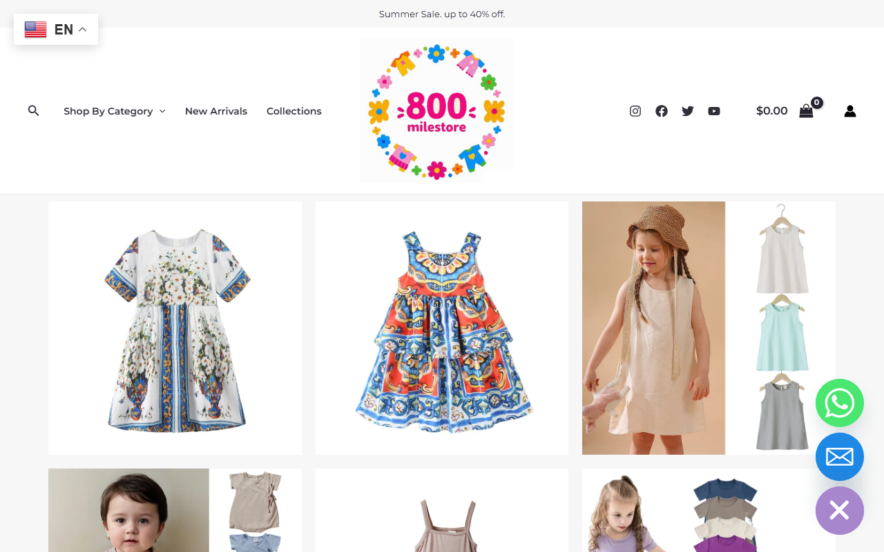 800milestore.com screenshot