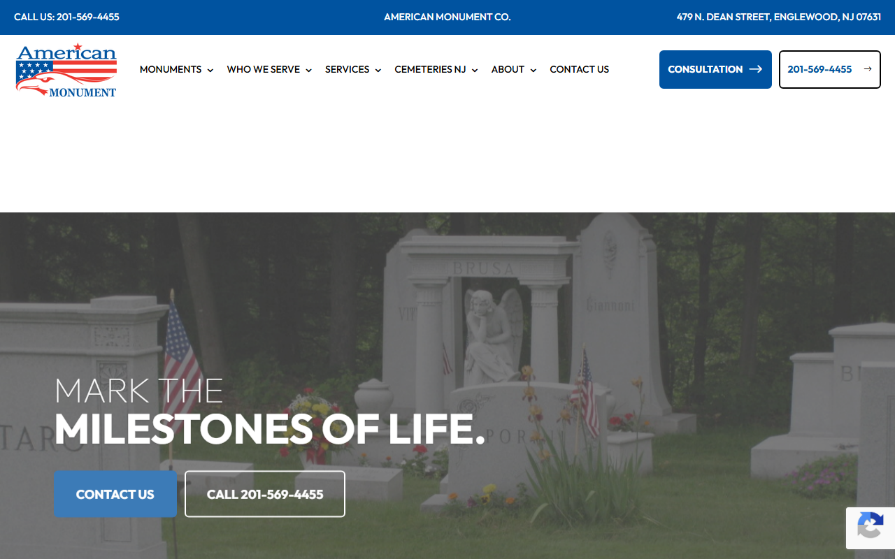 800monument.com screenshot