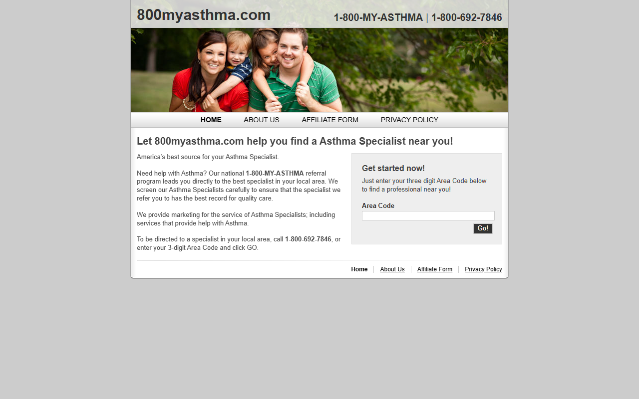 800myasthma.com screenshot
