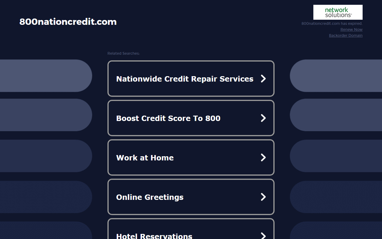 800nationcredit.com screenshot
