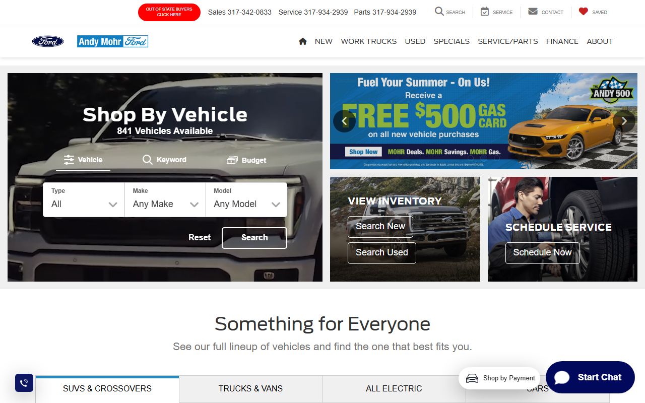 800newford.com screenshot