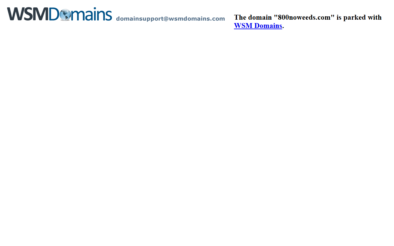 800noweeds.com screenshot
