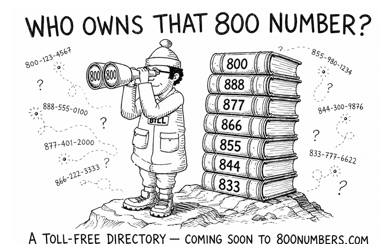 800numbers.com screenshot