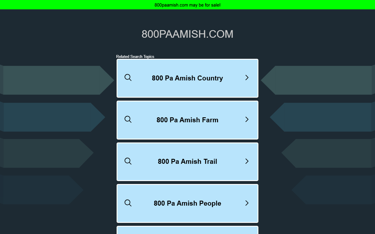 800paamish.com screenshot