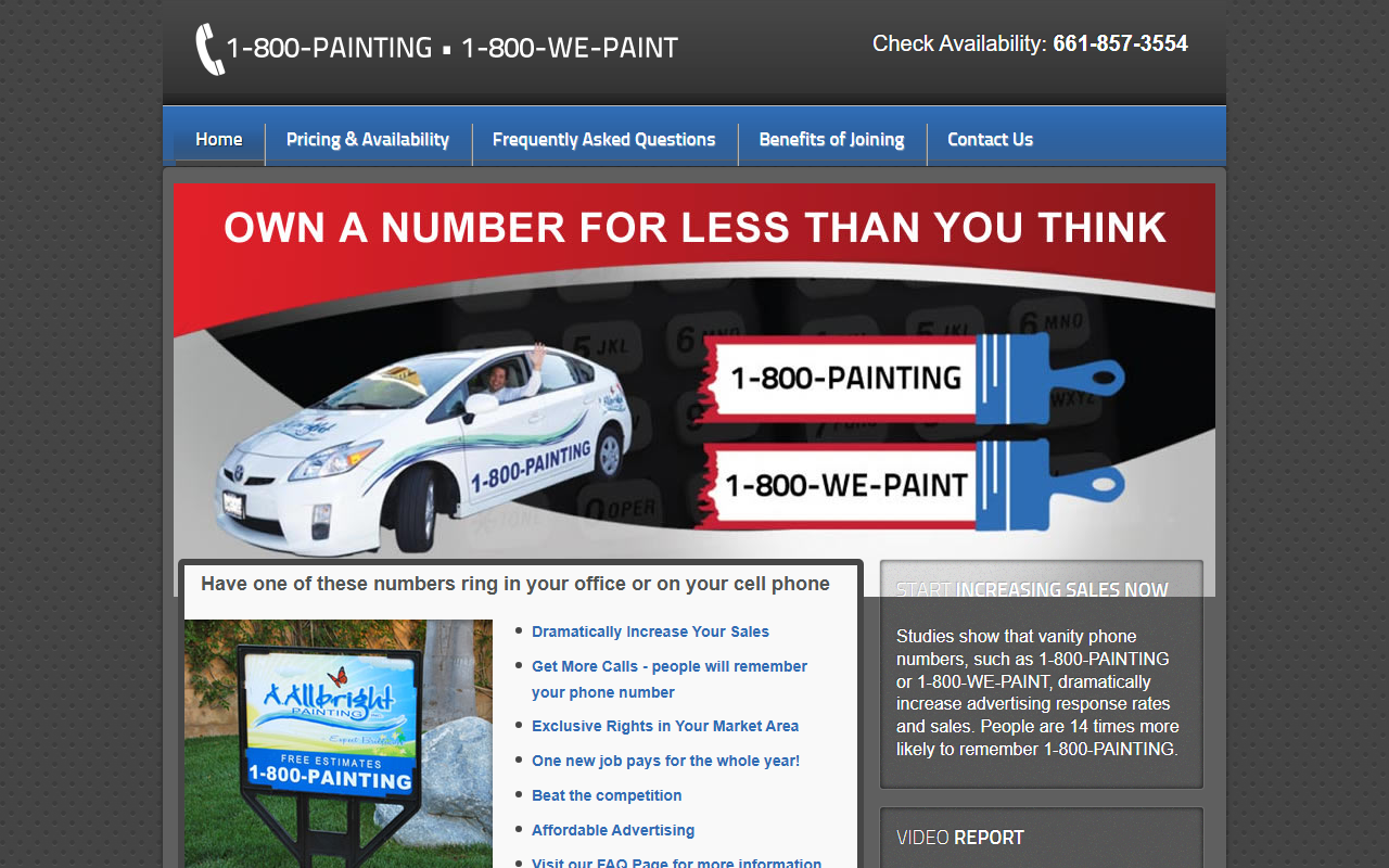 800painting.com screenshot