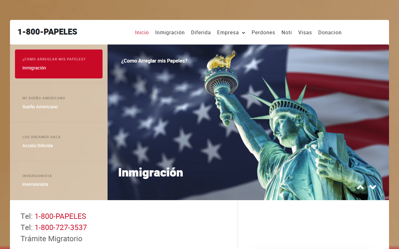 800papeles.com screenshot