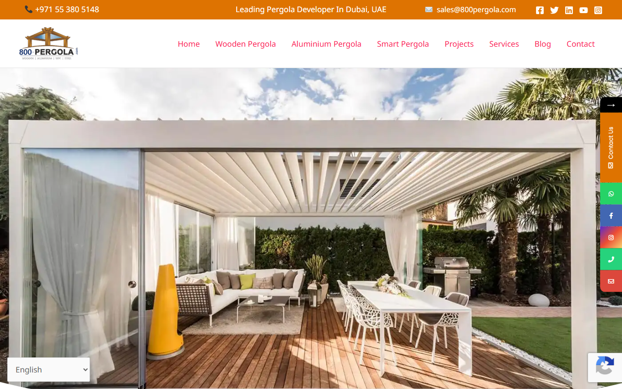 800pergola.com screenshot