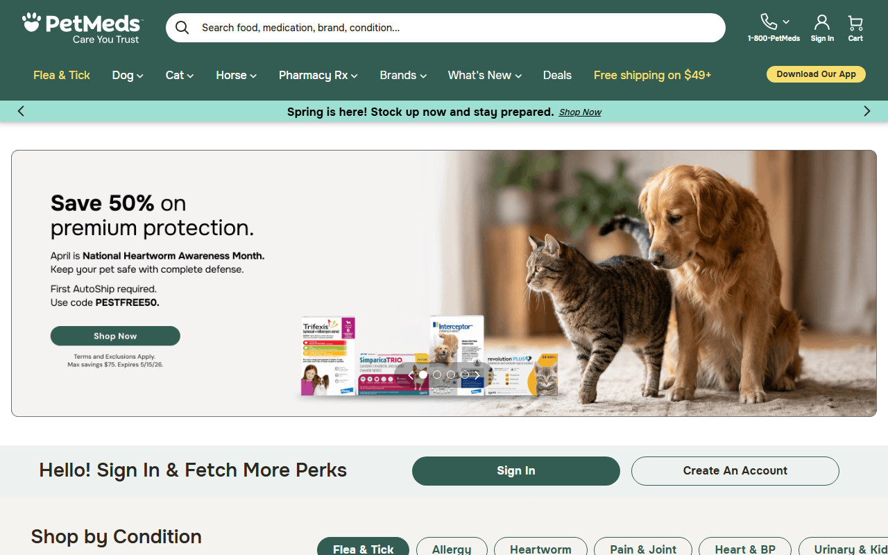 800petneed.com screenshot