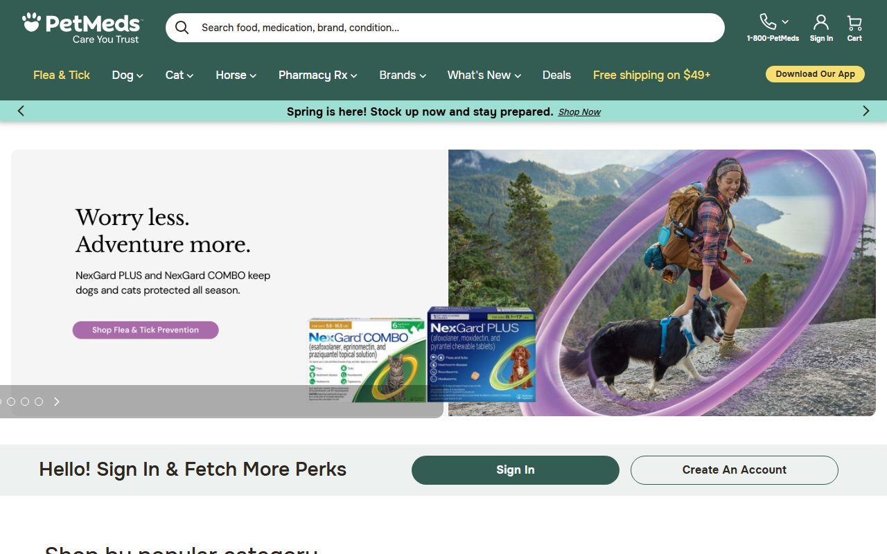 800pets-med.com screenshot