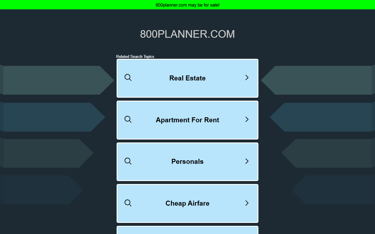 800planner.com screenshot