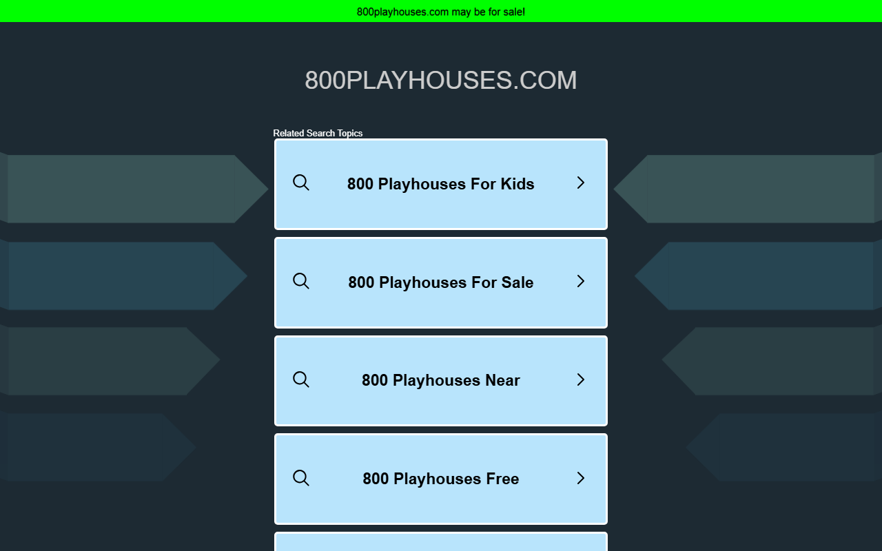 800playhouses.com screenshot