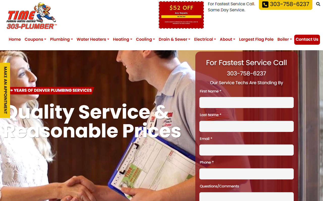 800plumming.com screenshot