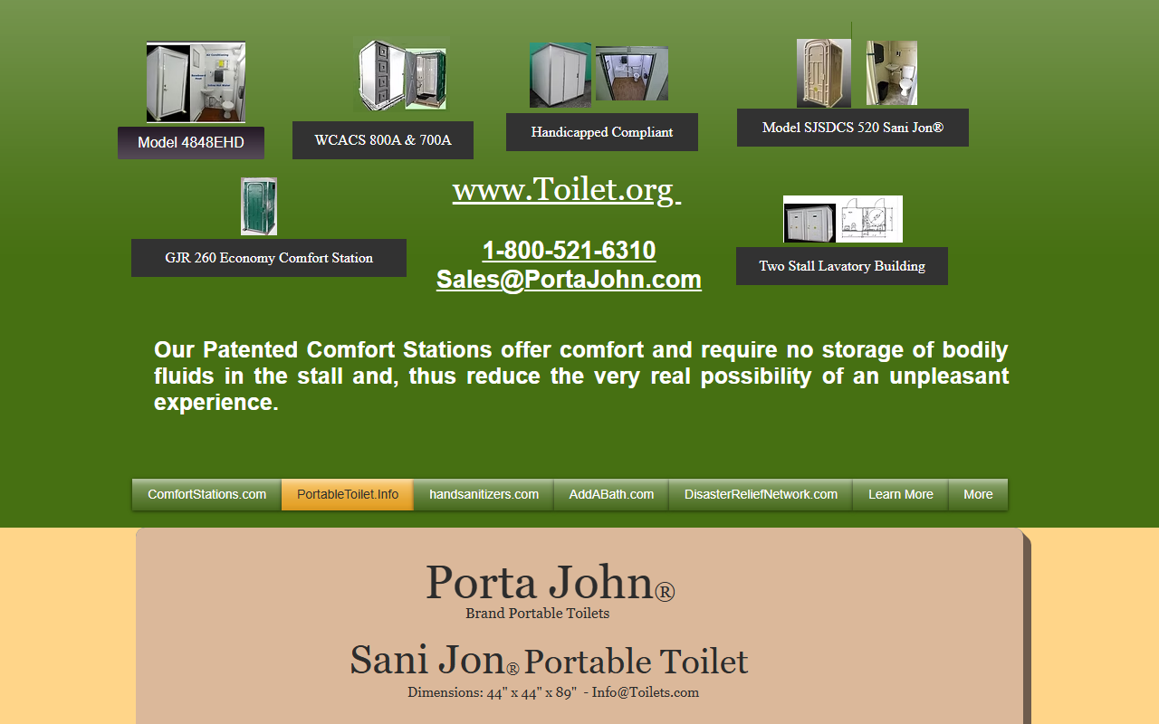 800portajohn.com screenshot