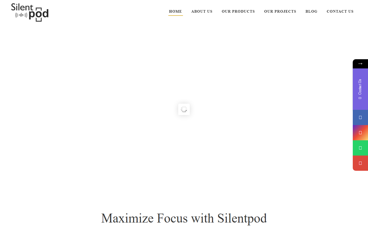 800silentpod.com screenshot