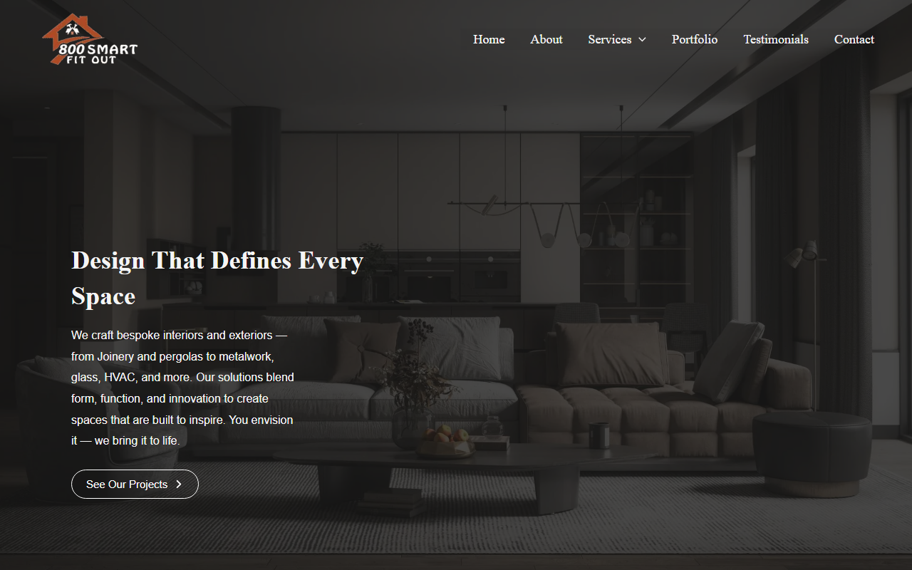 800smartfitout.com screenshot