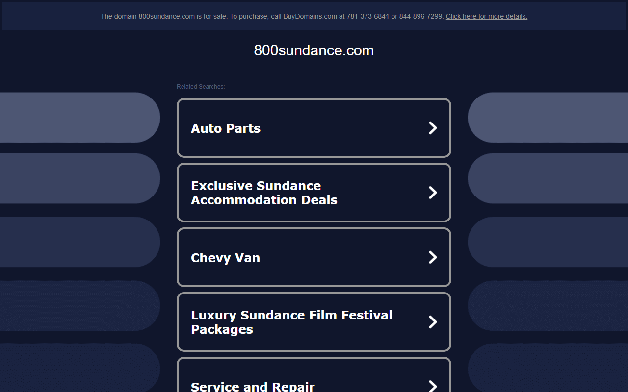 800sundance.com screenshot