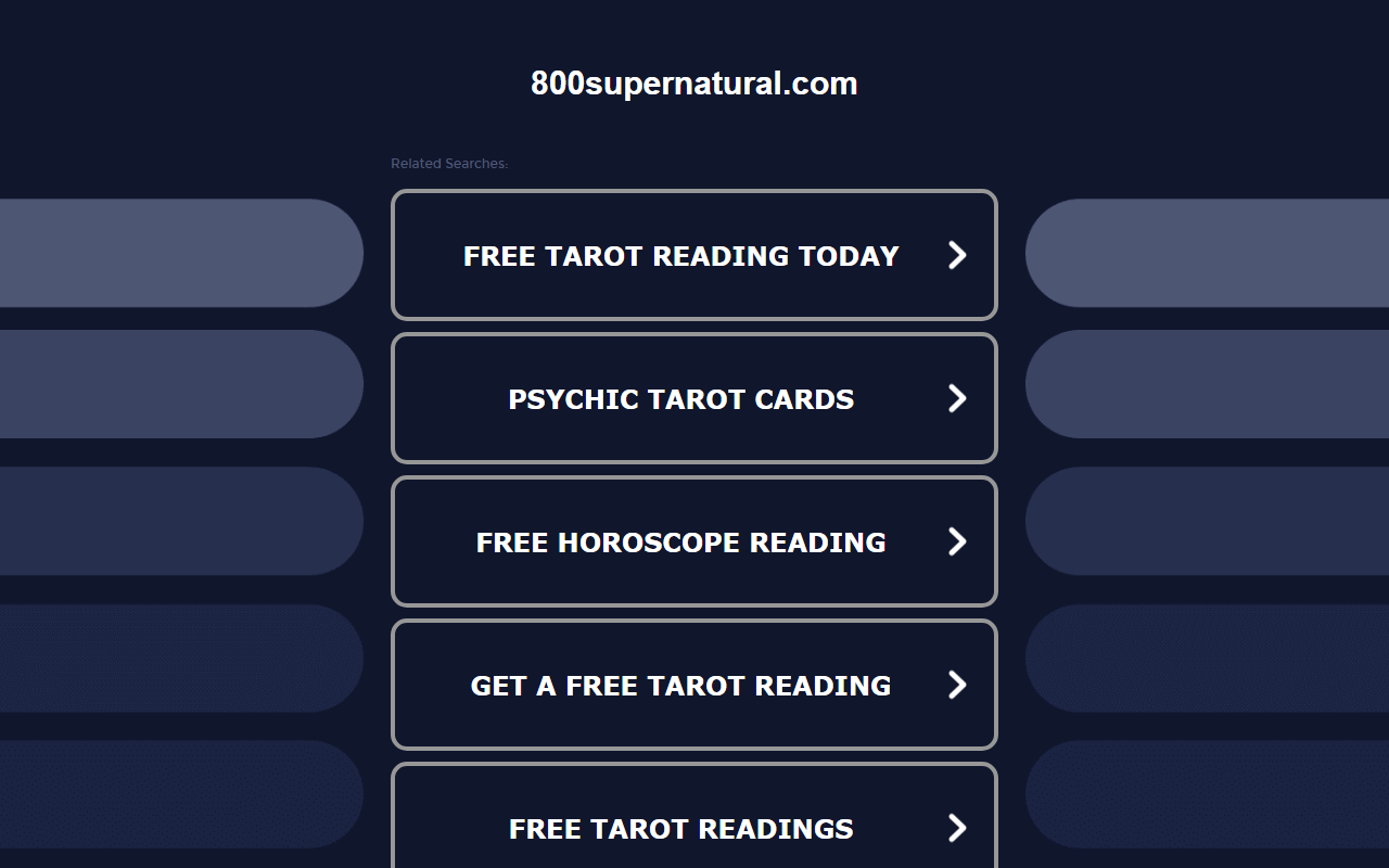 800supernatural.com screenshot
