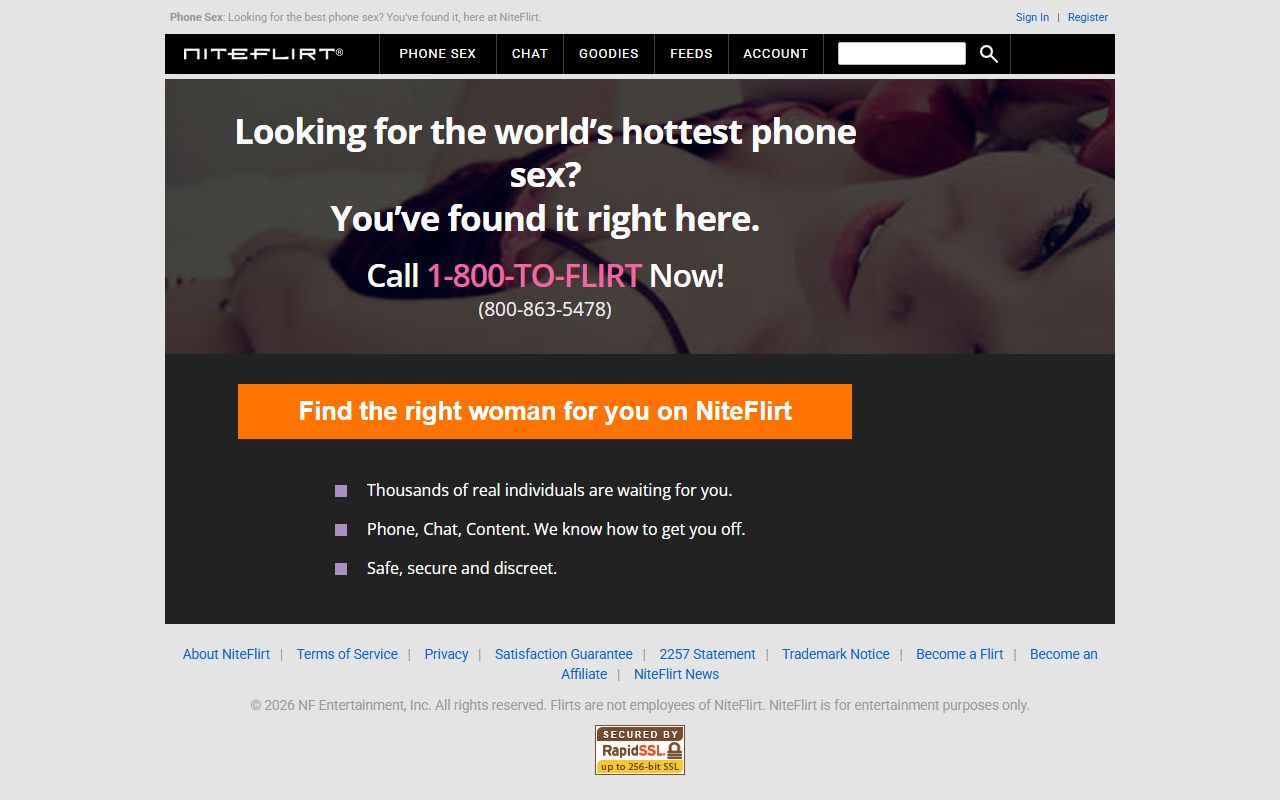 800toflirt.com screenshot