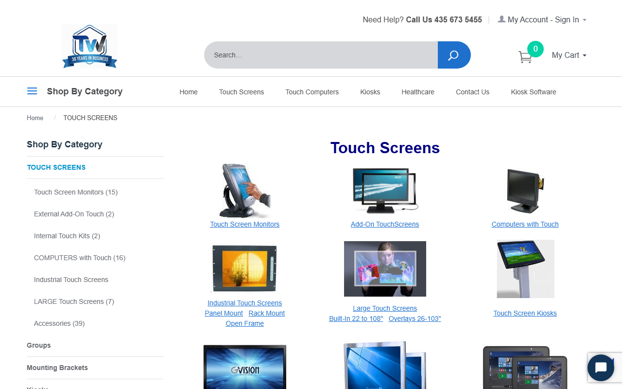 800touchscreen.com screenshot
