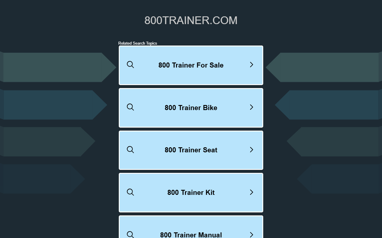 800trainer.com screenshot