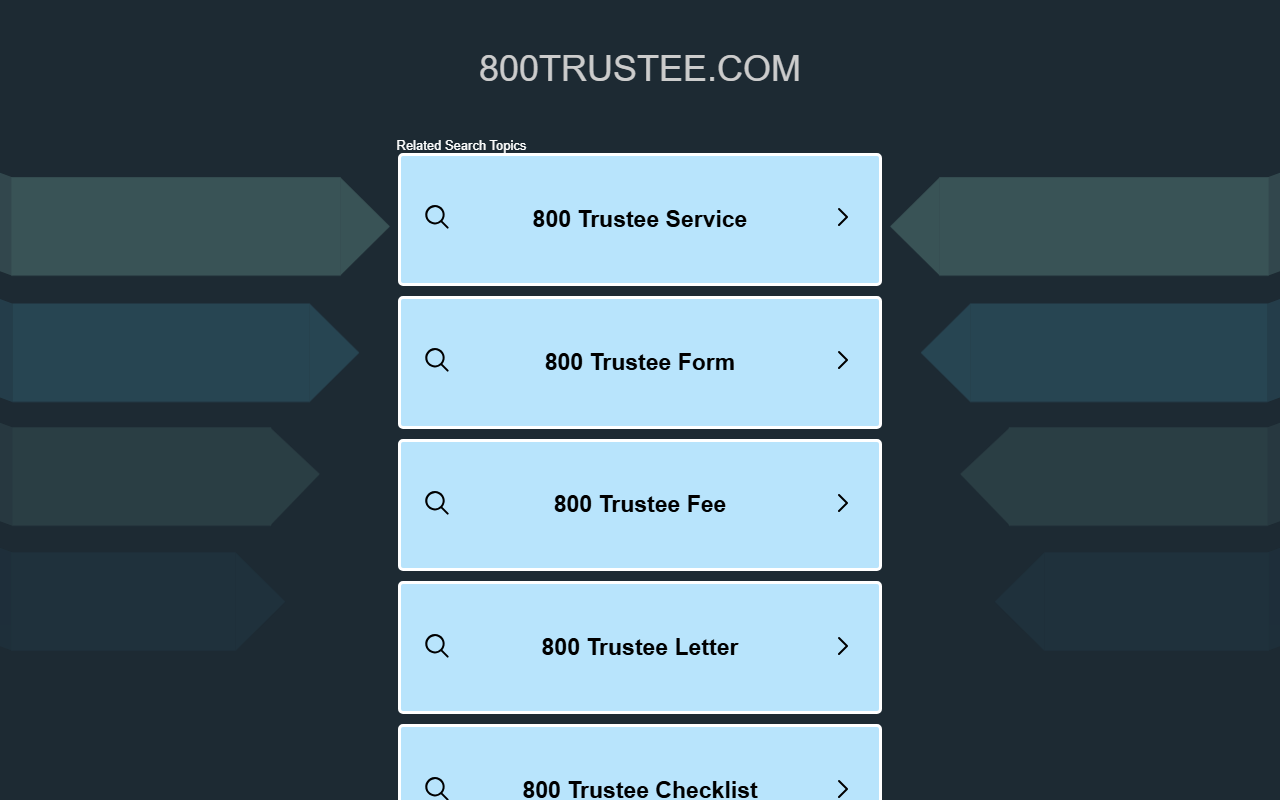 800trustee.com screenshot