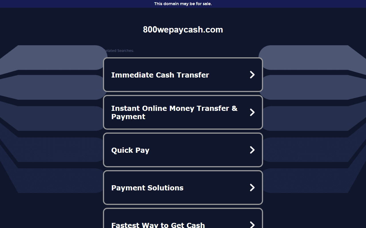 800wepaycash.com screenshot