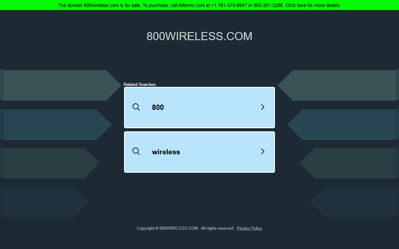 800wireless.com screenshot